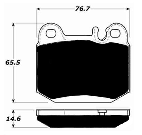 Porterfield Brake Pads for 2001 MERCEDES-BENZ ML55 AMG