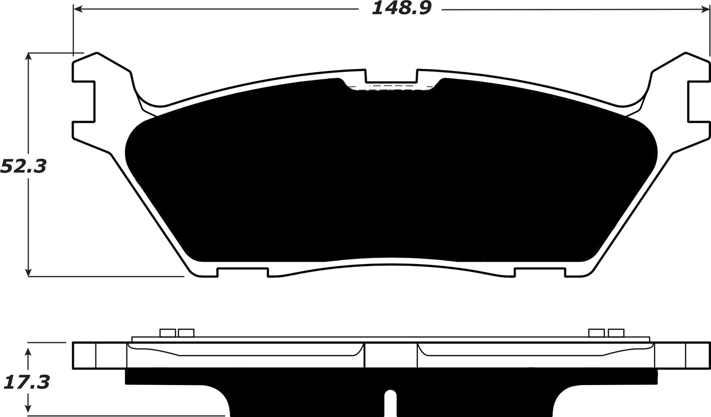 Porterfield Brake Pads for 2015 FORD F150 2wd / 4wd w/Electric PB