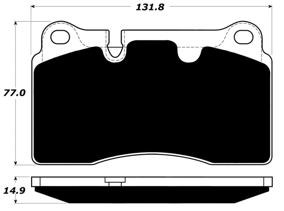 Porterfield Brake Pads for 2012 VOLKSWAGEN TOUAREG w/330mm Front Discs