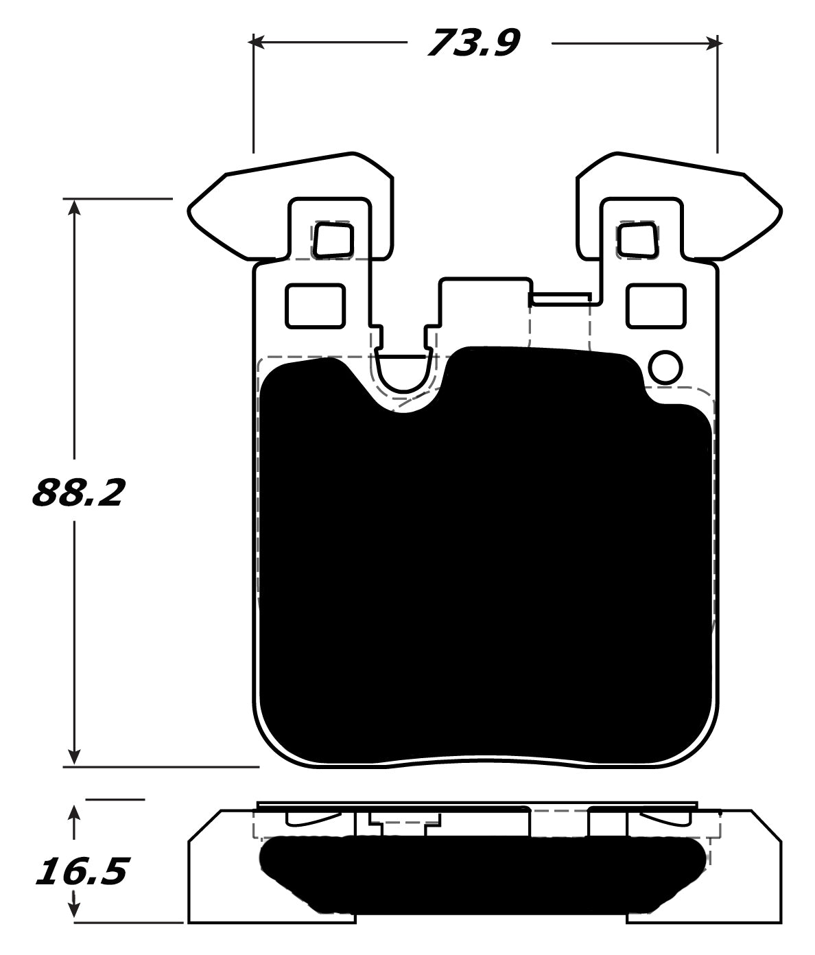 Porterfield Brake Pads for 2014 BMW 335 Sedan M Sport Brakes