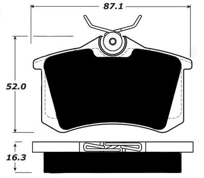 Porterfield Brake Pads for 2000 VOLKSWAGEN JETTA TDI w/o sensor