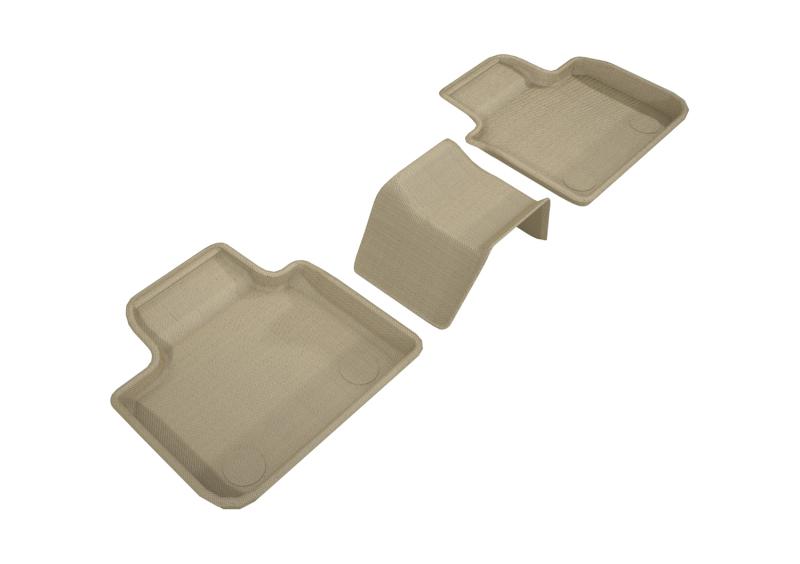 3D MAXpider 2018-2019 BMW 6 Series Gran Turismo Kagu 2nd Row Floormats - Tan L1BM09121502