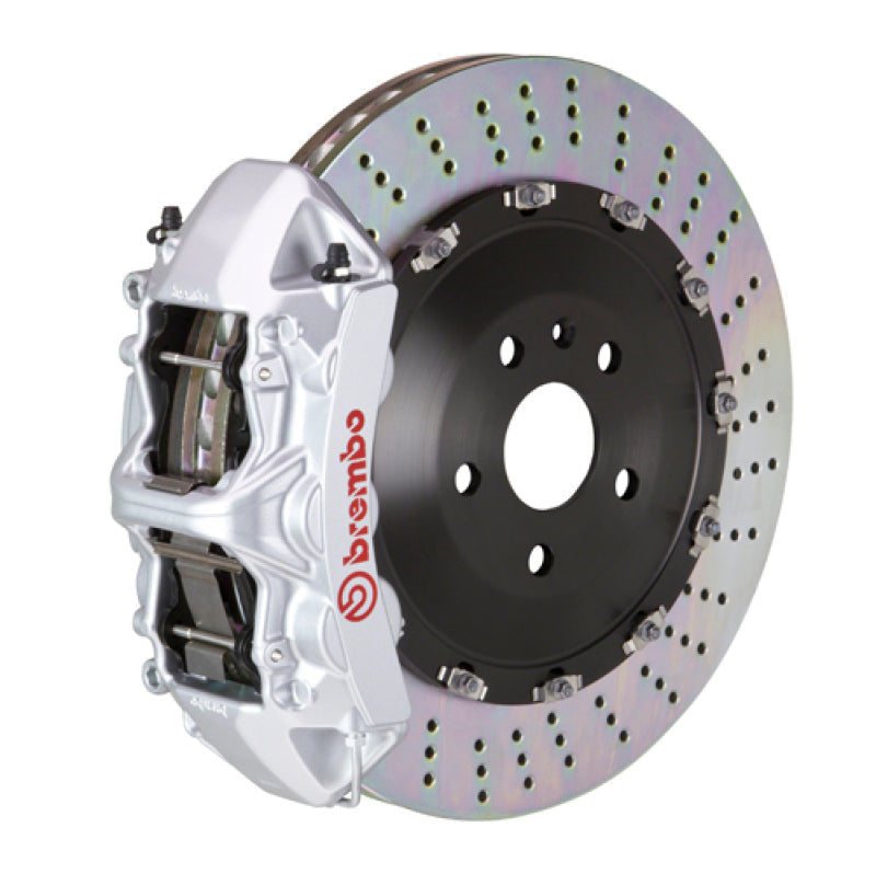 Brembo 25+ BMW X3 30 xDrive/BMW X3 M50 xDrive Fr GT BBK 6 Pist Cast 405x34 2pc Rotor Drilled- Silver 1N1.9552A3