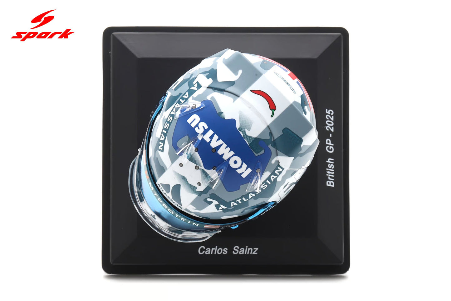Spark-Model Williams Racing F1 Team Carlos Sainz Helmet British GP 2025 1:5