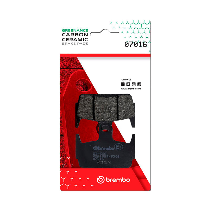 Brembo OE Honda X8R/Kymco Heroism Carbon Ceramic Brake Pad - Rear 07016