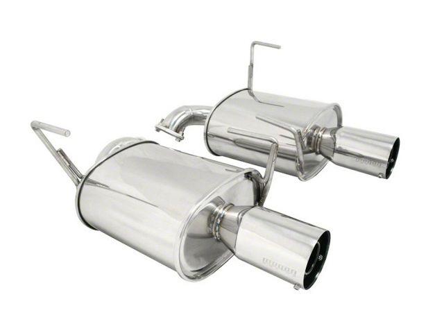 Megan Racing Axle-Back Exhaust System for 2008-2010 Subaru WRX 4-Door 2.5" Dual Mufflers, 4" Tips w/ Silencers MR-ABE-SI084D25