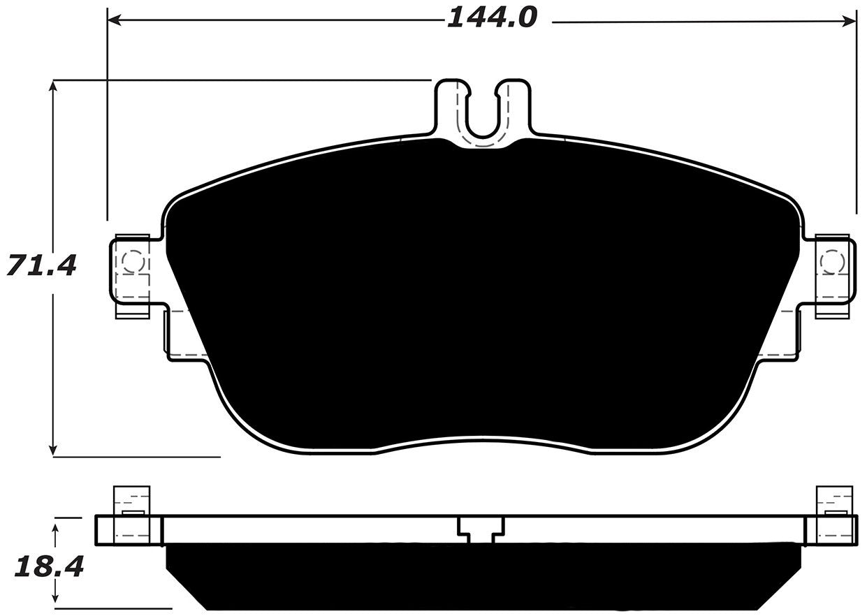 Porterfield Brake Pads for 2016 MERCEDES-BENZ B250E
