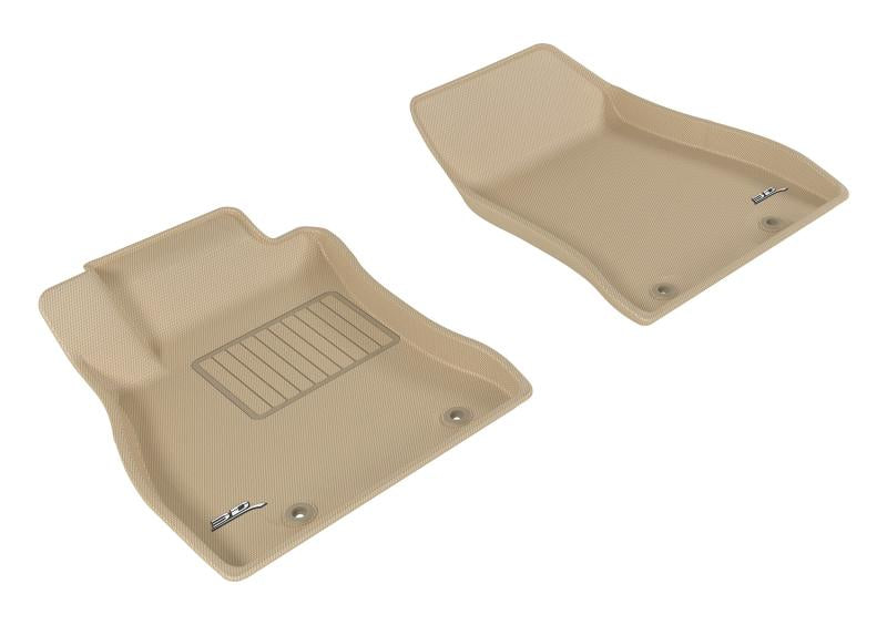 3D MAXpider 2013-2019 Nissan Sentra Kagu 1st Row Floormat - Tan L1NS07611502