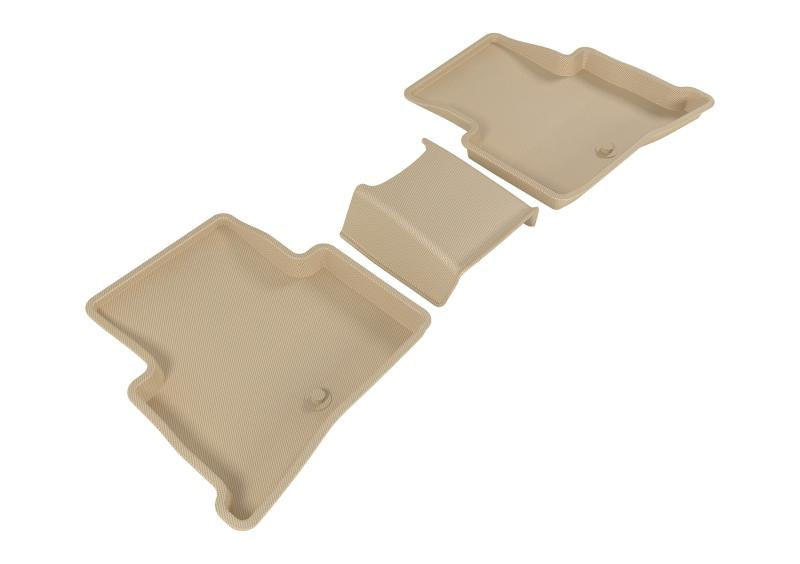 3D MAXpider 2017-2020 Kia Sportage Kagu 2nd Row Floormats - Tan L1KA04021502