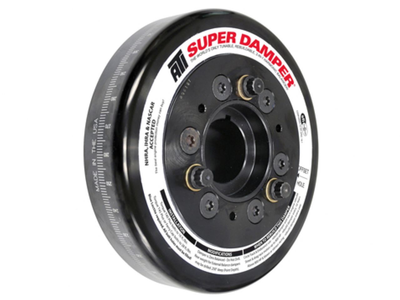 ATI Performance Products Damper - 7 - St - Chevy Bb - 1-pc Hub/shell With 2nd 1/4 Key