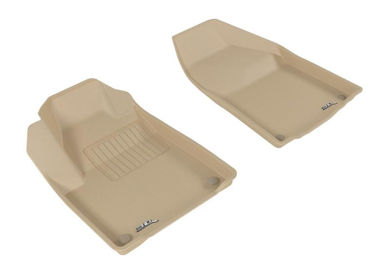 3D MAXpider 2015-2020 Jeep Cherokee Kagu 1st Row Floormat - Tan L1JP01511502