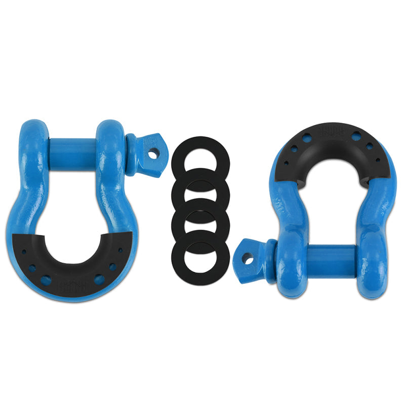 Borne Off-Road Borne D-Ring Shackle Set Blue BNDR-BL