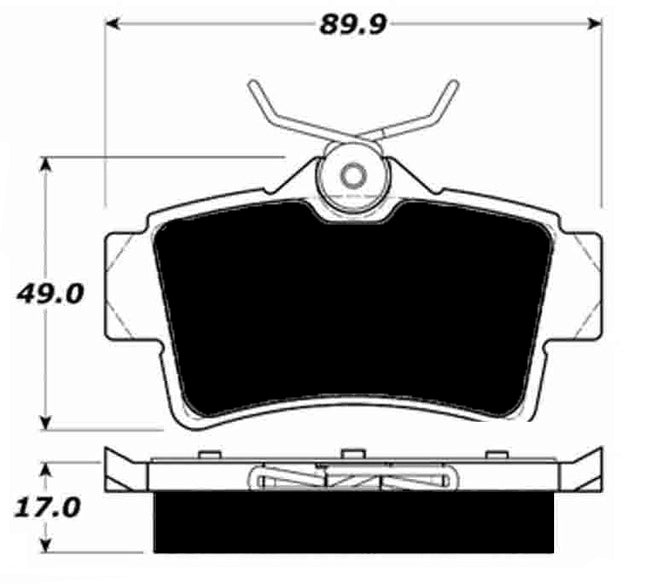 Porterfield Brake Pads for 2000 FORD MUSTANG