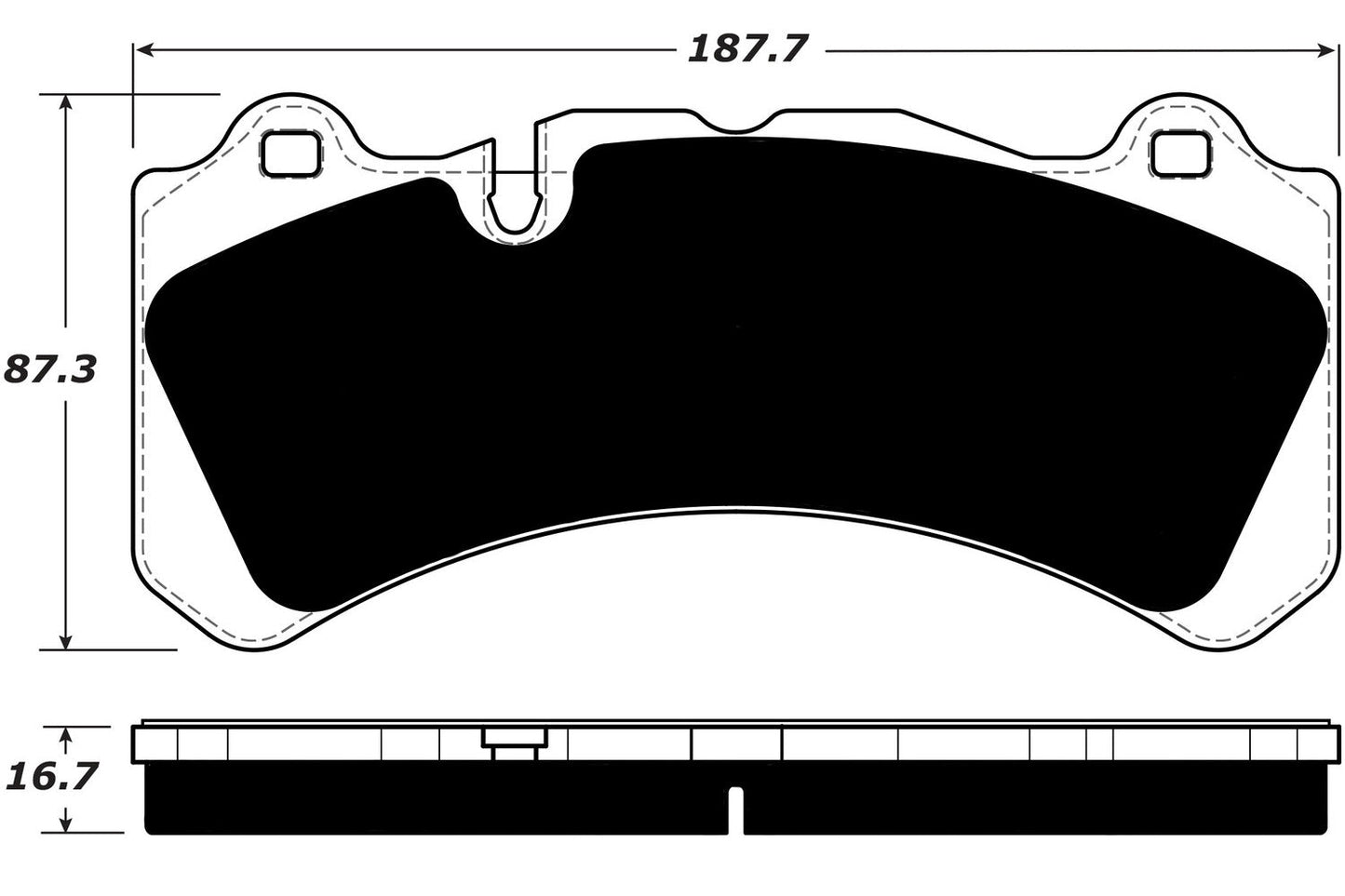 Porterfield Brake Pads for 2013 VOLVO S60 370.5mm Front Discs