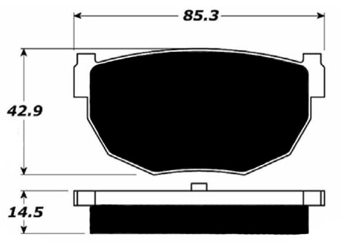 Porterfield Brake Pads for 1988 NISSAN 300ZX