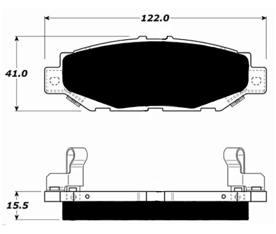 Porterfield Brake Pads for 1995 LEXUS GS 300