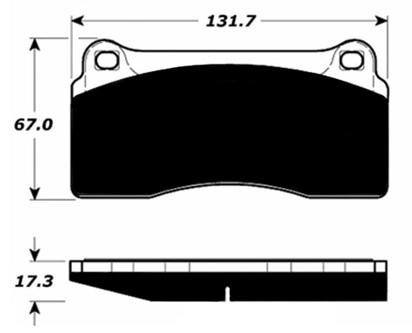 Porterfield Brake Pads for 1988 FERRARI F-40