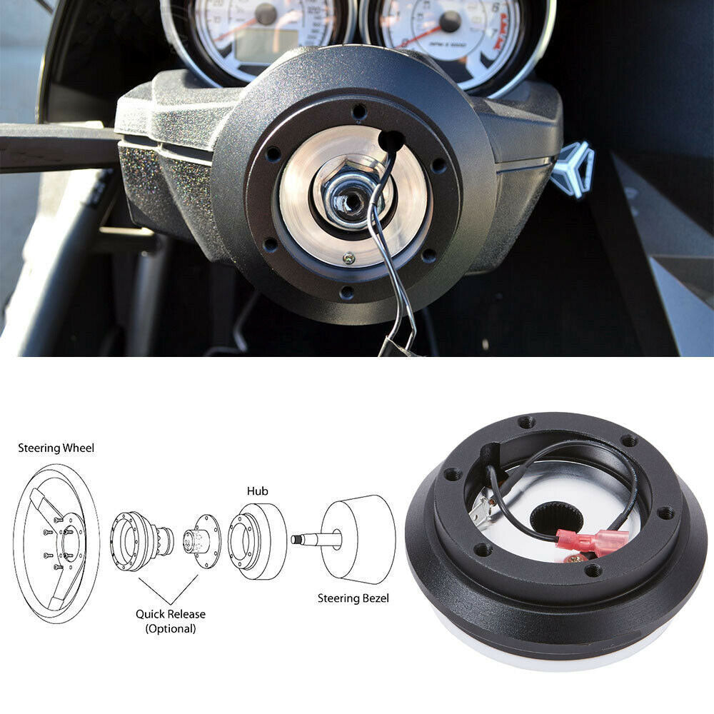 Billet Short Hub Steering Wheel Adapter for 83-04 Ford Mustang / 89-92 Ford Ranger