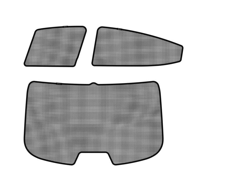 3D MAXpider 2011-2016 Hyundai Elantra Sedan Black Sun Shades - Complete Set S1HY0210