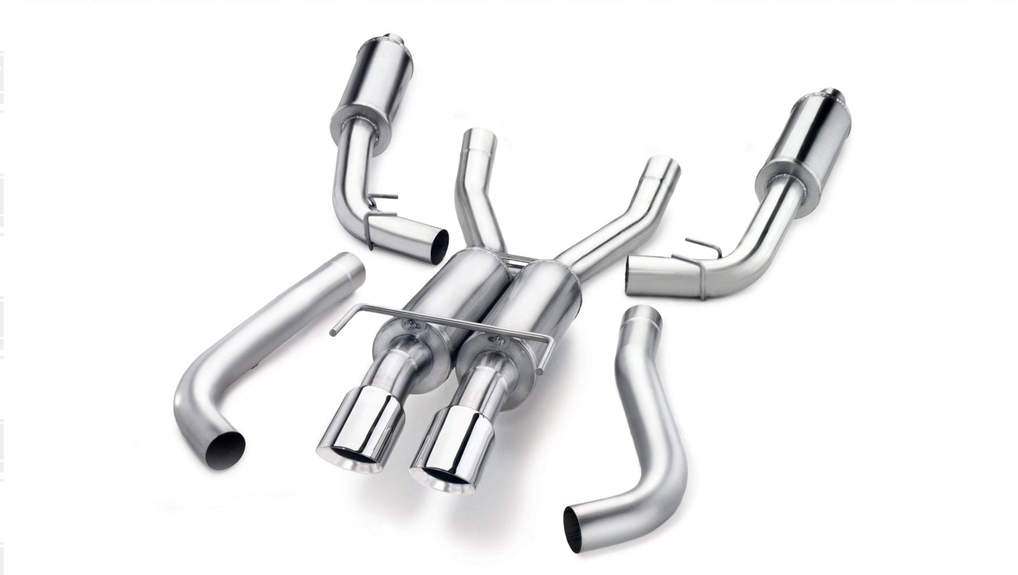 Corsa 1996-2002 Dodge Viper RT Exhaust | Sport / 3.0 in Cat-Back 4.0 in Single Tips | GTS 8.0L Hi-Flow Cat (14119)
