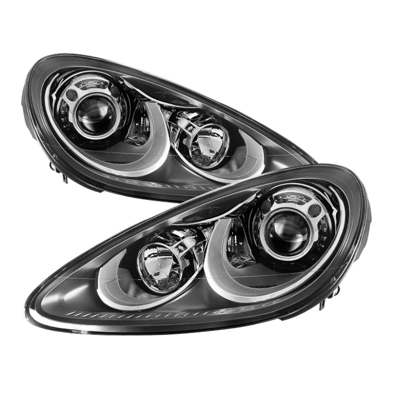 SPYDER Xtune Porsche Cayenne 11-14 4 LED Projector Headlights OE Grey PRO-JH-PCAY11-AFS-OE 9934032