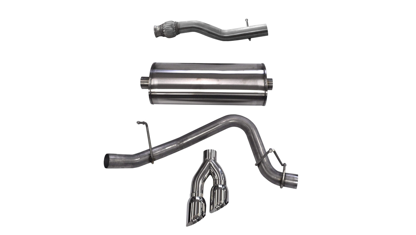 Corsa Sport / 3.0 in Cat-Back 4.0 in Twin Tips | 2015-2020 Suburban, Yukon XL 5.3L (14748)