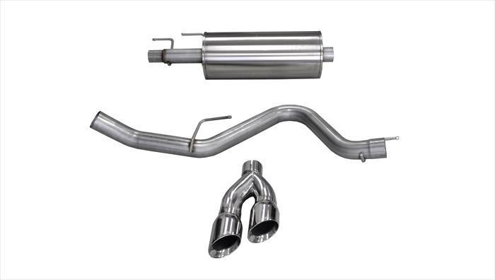 Corsa Sport / 3.0 in Cat-Back 4.0 in Twin Tips | Ford F-150 EcoBoost 2015-2020 2.7T, 3.5T (14836)