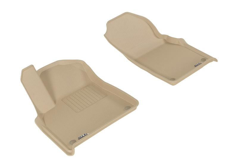 3D MAXpider 2017-2020 Audi Q7/Q8 Kagu 1st Row Floormat - Tan L1AD04011502