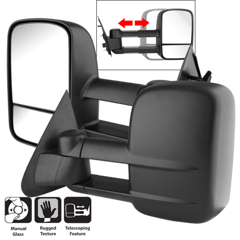 SPYDER Xtune Ford F150/250 97-03 L&R Manual Extendable Manual Adjust Mirror MIR-FF15097-MA-SET 9935817