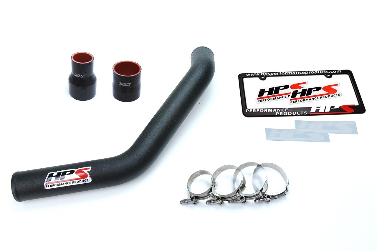 HPS Performance HPS 2.5" Upper Intercooler Pipe UICP, 08-15 Mitsubishi Lancer EVO X Turbo, Black
