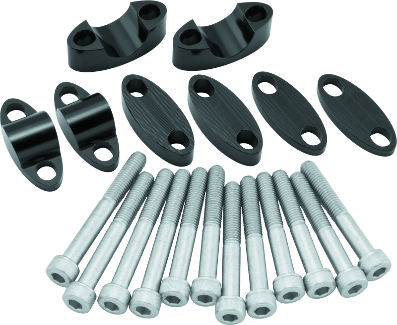 BikeMaster Aluminum Handlebar Risers 7/8in - Black 151987