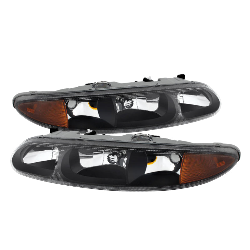 SPYDER Xtune Oldsmobile Alero 99-04 Crystal Headlights Black HD-JH-OA99-AM-BK 9023460