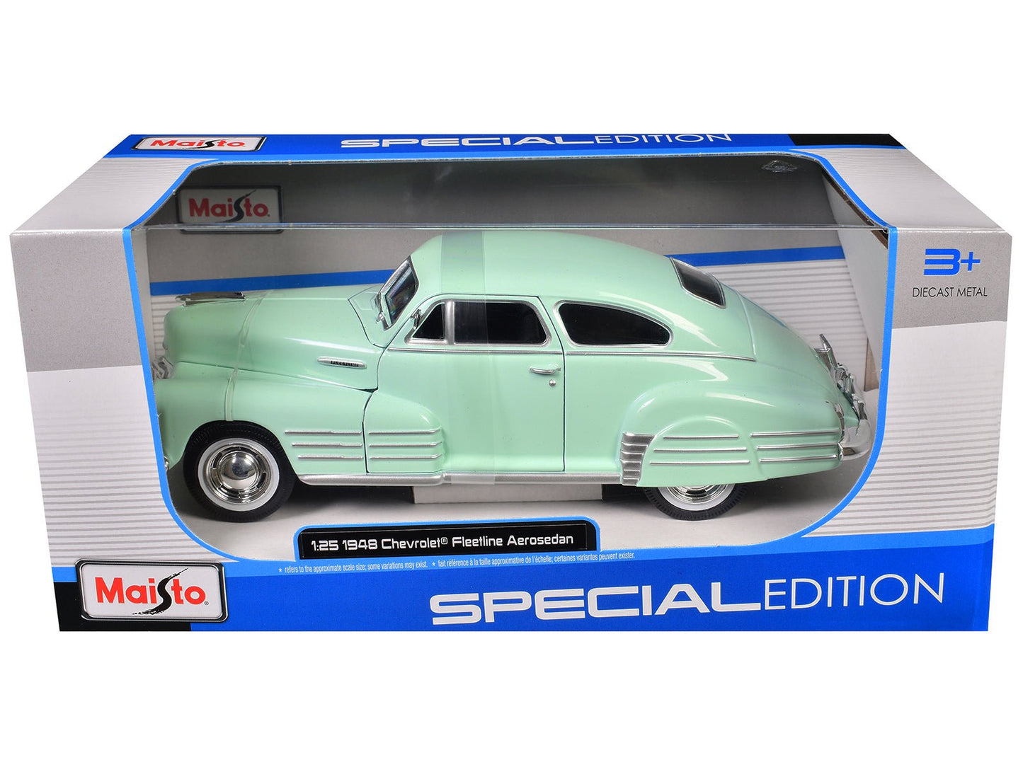 1948 Chevrolet Fleetline Aerosedan Light Green "Special Edition" Series 1/25 Diecast Model Car by Maisto free shipping USA