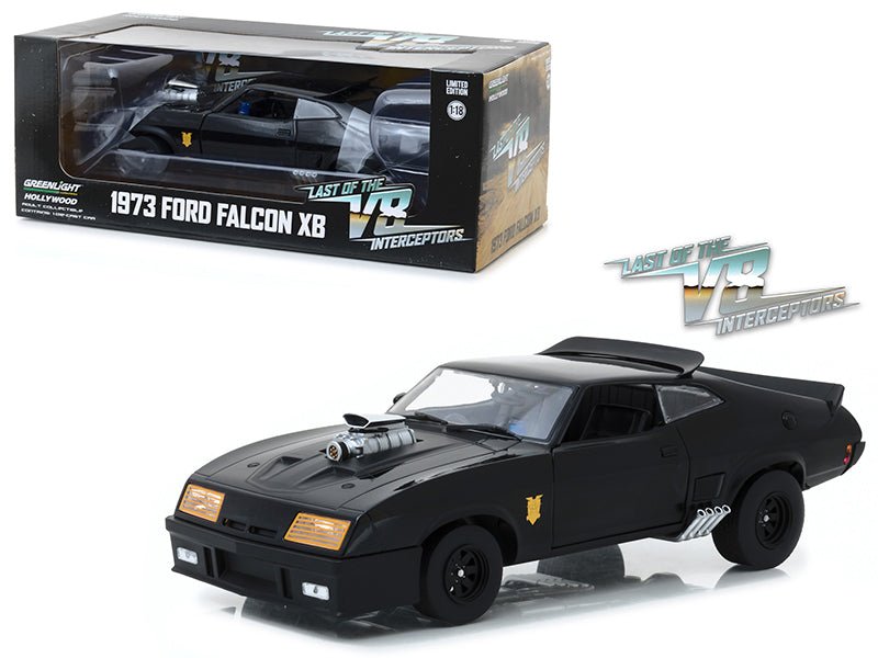 1973 Ford Falcon XB Black "Last of the V8 Interceptors" (1979) Movie 1/18 Diecast Model Car by Greenlight free shipping USA