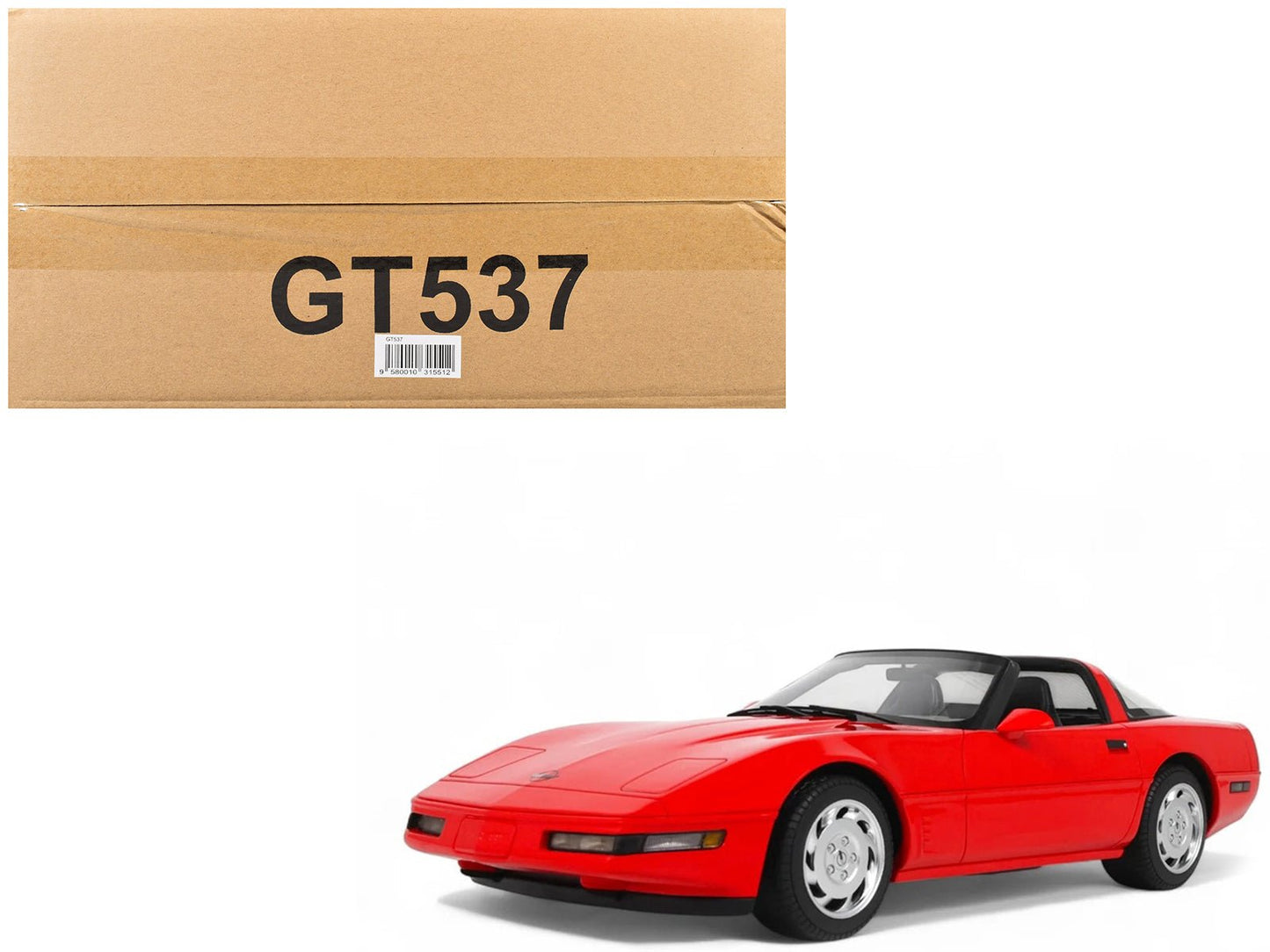 1995 Chevrolet Corvette C4 Convertible Torch Red 1/18 Model Car by GT Spirit free shipping USA
