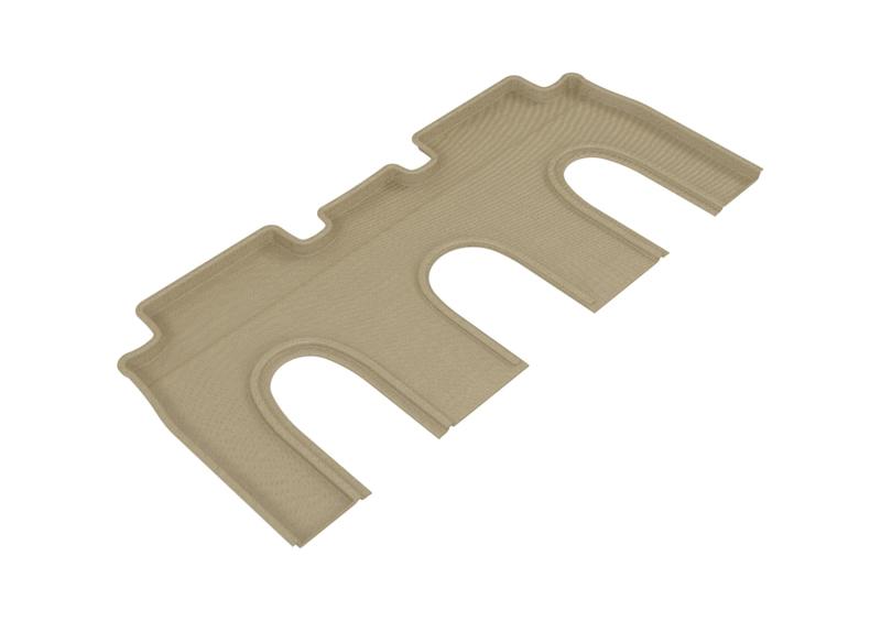3D MAXpider 2016-2017 Tesla Model X Non-Folding 7-Seats Kagu 2nd Row Floormats - Tan L1TL00221502