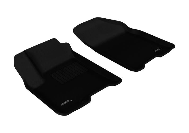 3D MAXpider 2007-2011 Chevrolet Aveo Kagu 1st Row Floormat - Black L1CH00811509