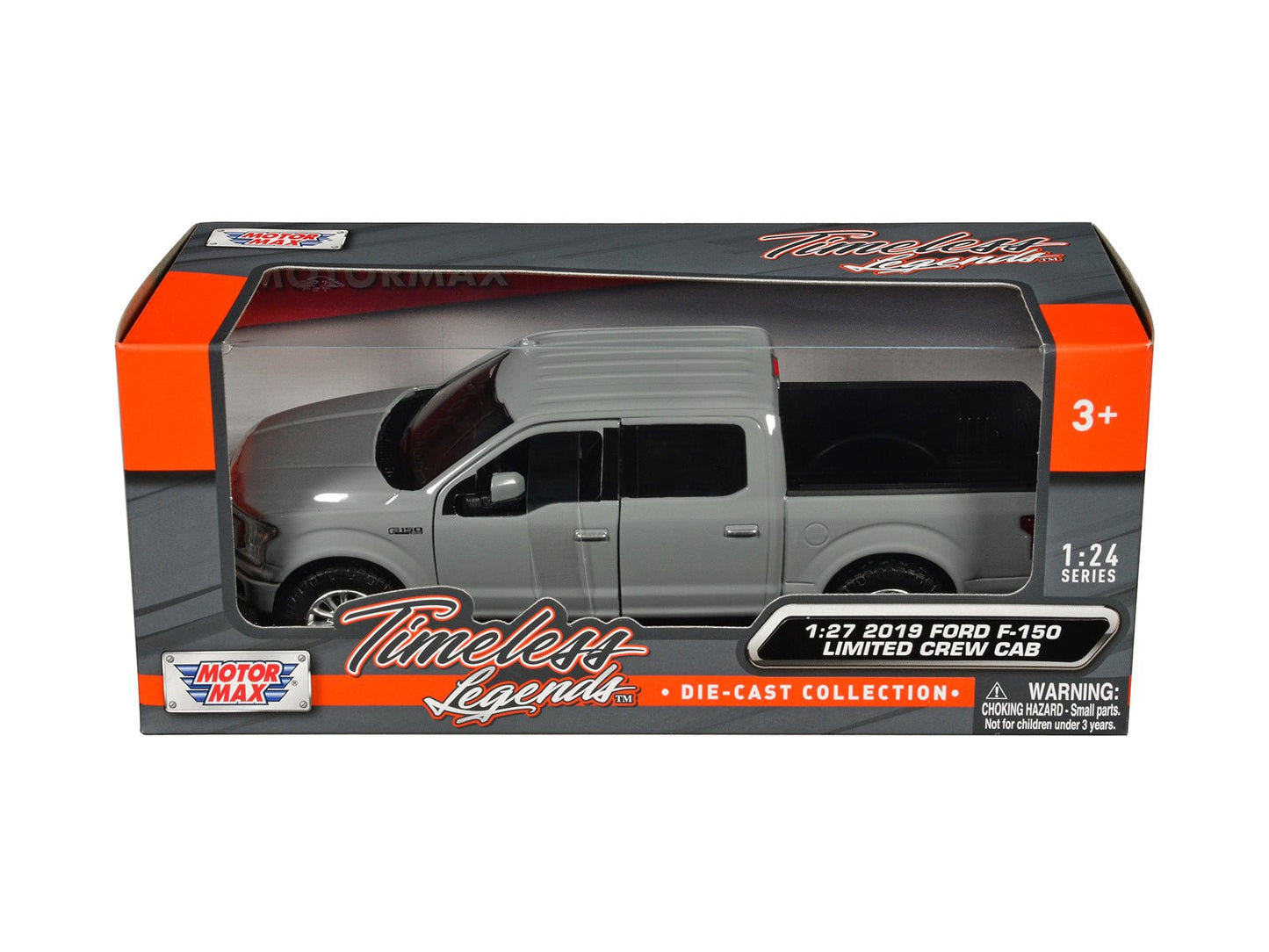 2019 Ford F-150 Limited Crew Cab Pickup Truck Gray "Timeless Legends" Series 1/24-1/27 Diecast Model Car by Motormax free shipping USA