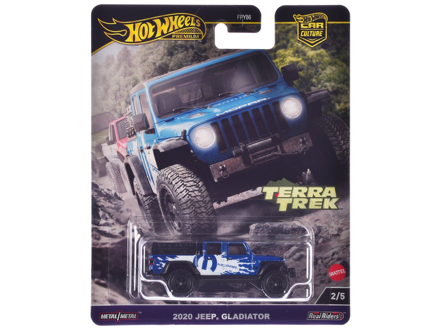 2020 Jeep Gladiator Pickup Truck Blue Metallic "MOPAR" "Terra Trek" Series Diecast Model Car by Hot Wheels free shipping USA