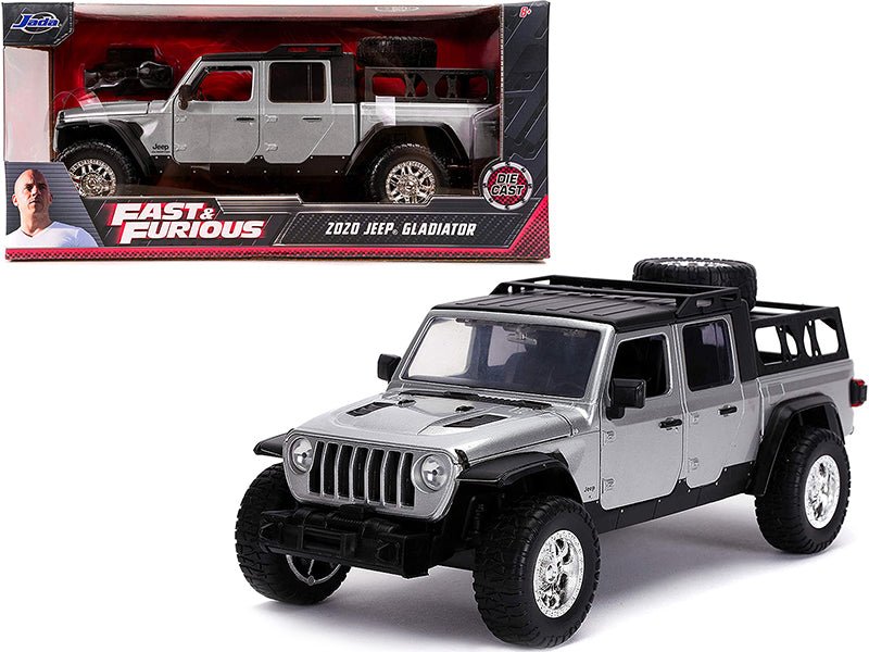 2020 Jeep Gladiator Pickup Truck Silver with Black Top "Fast & Furious" Series 1/24 Diecast Model Car by Jada free shipping USA