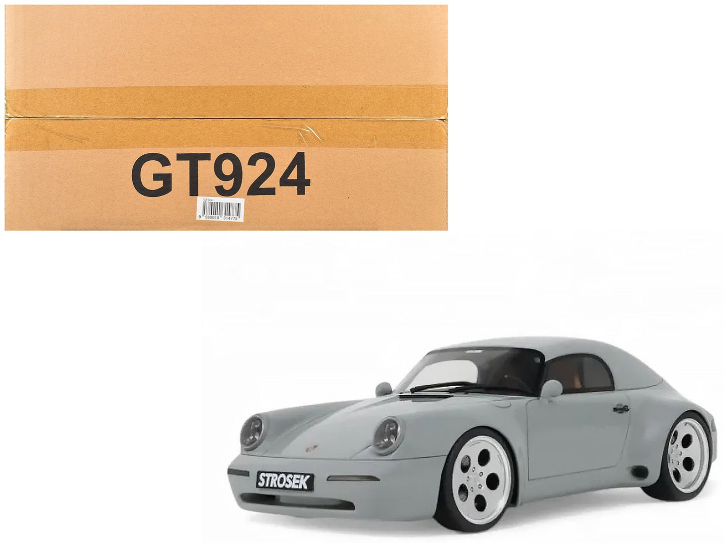 2023 Strosek Mega 30 Speedster (Porsche 911) Classic Gray 1/18 Model Car by GT Spirit free shipping USA