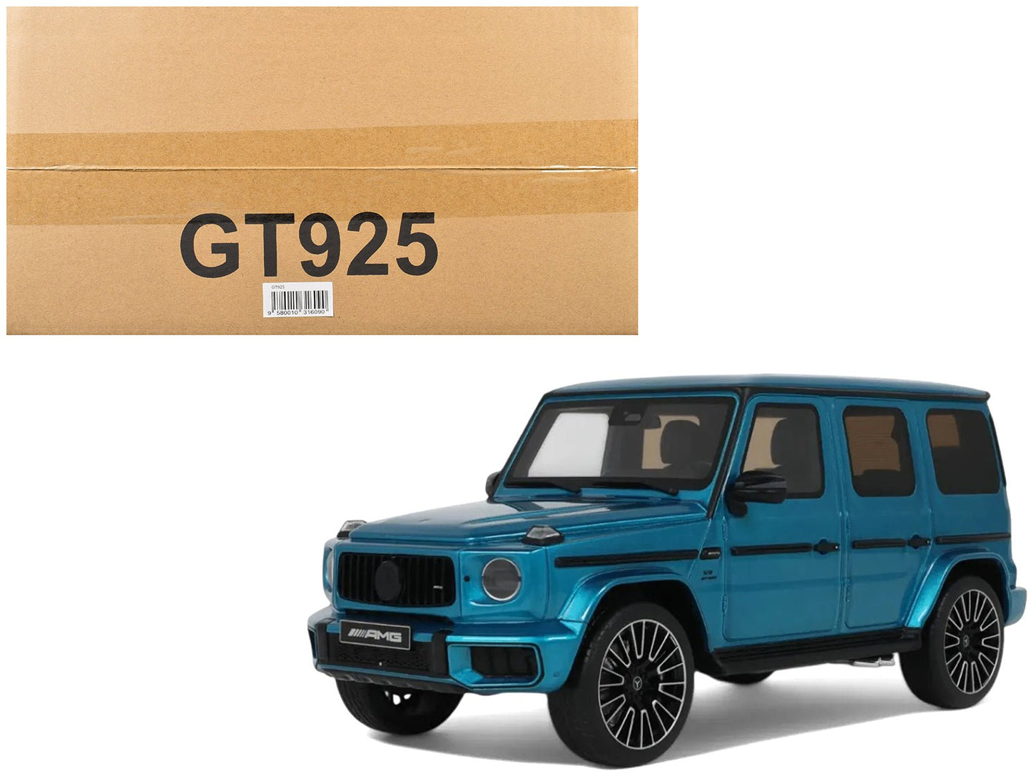 2024 Mercedes-Benz G 63 AMG Hyper Blue Magno Metallic 1/18 Model Car by GT Spirit free shipping USA
