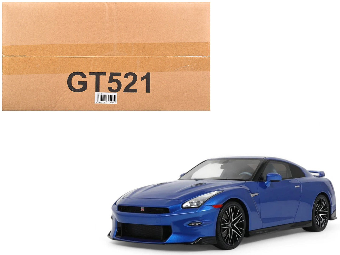 2024 Nissan GT-R Skyline Edition Bayside Blue Metallic 1/18 Model Car by GT Spirit free shipping USA