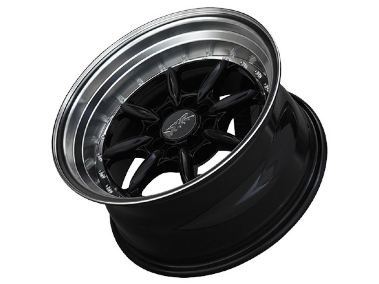 XXR 002.5 Wheel Black / Machined Lip 15x8 0 4x100,4x114.3