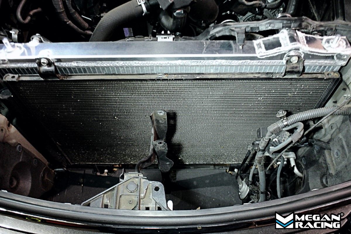 Megan Racing Radiator for 2013-2015 Lexus GS350 - All Aluminum, 36mm Heat Exchanger, Direct Bolt-On