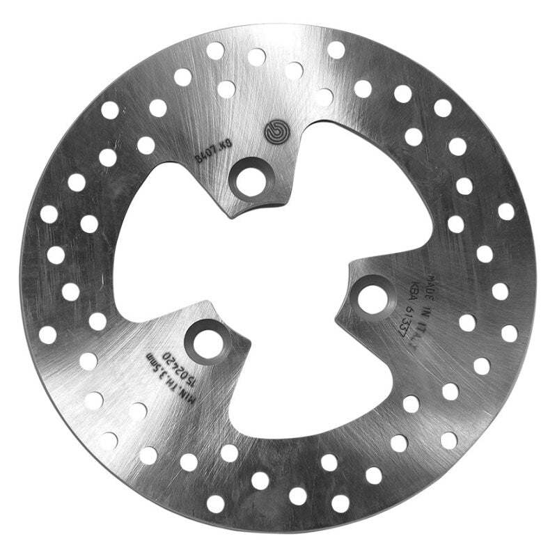 Brembo OE 11-18 Peugeot CityStar 125cc 210x4mm Brake Disc - Rear Fixed 68B407K8