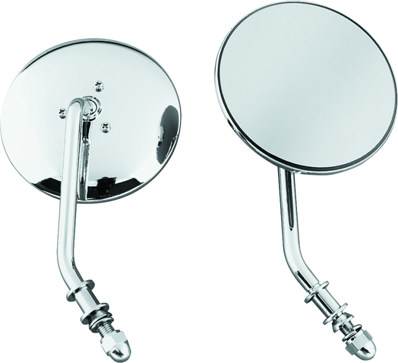 Bikers Choice 4in Round Mirror Chrm (Short-L) 489712