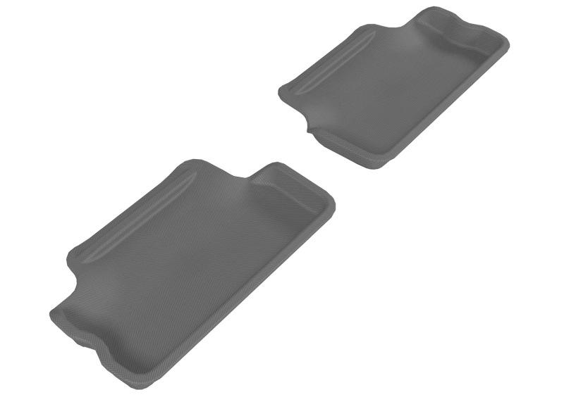 3D MAXpider 2007-2013 Mini Cooper Hardtop Kagu 2nd Row Floormats - Gray L1MN00221501