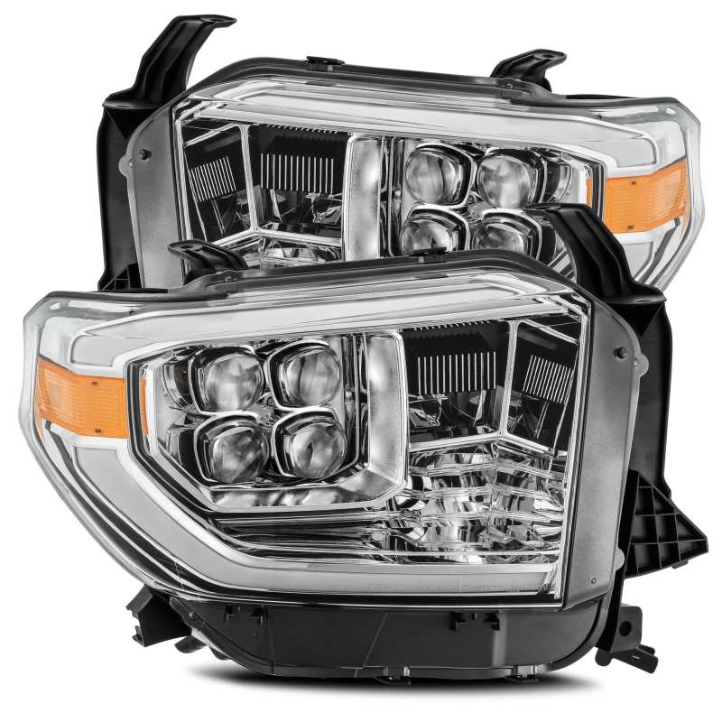 AlphaRex 14-19 Toyota Tundra NOVA LED Projector Headlights Plank Style Chrome w/Activ Light/DRL 880771 *Discontinued