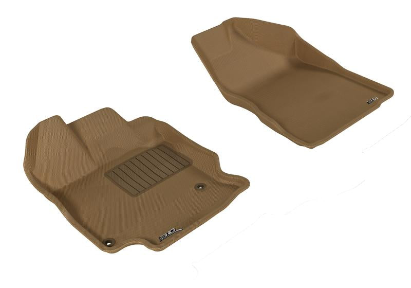 3D MAXpider 2012-2012 Toyota Venza Kagu 1st Row Floormat - Tan L1TY13311502